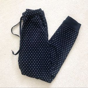 Uniqlo Fleece Polka Dot Jogger Sweatpants